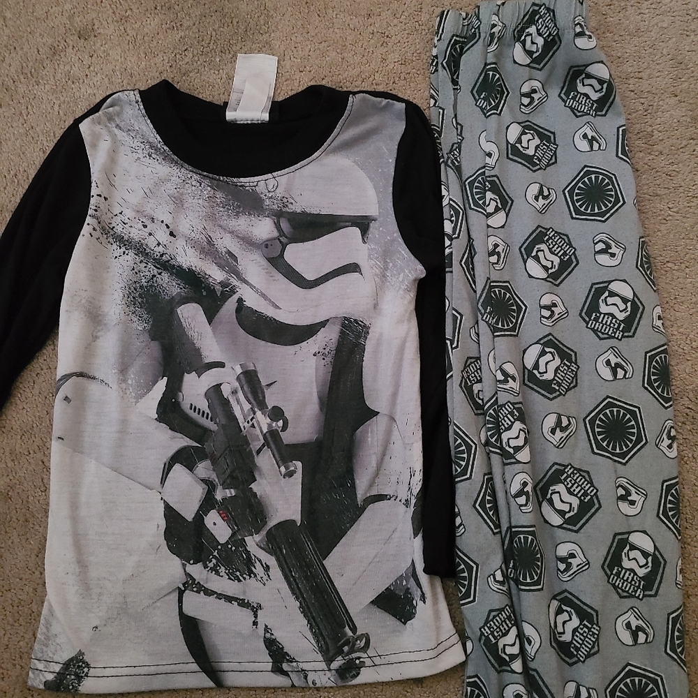 Star wars storm trooper pajama set